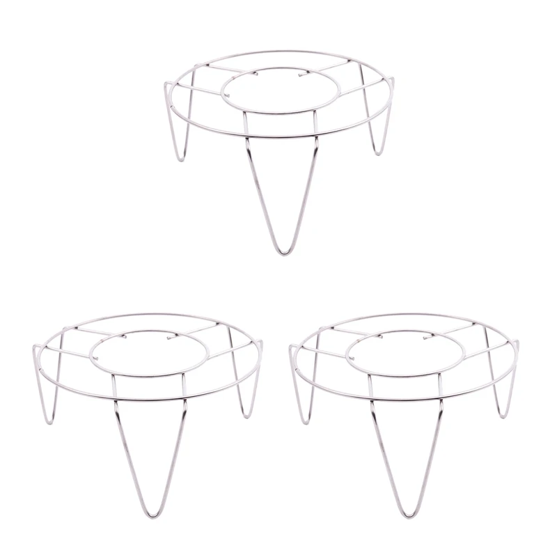 

3x стойка для пароварки из нержавеющей стали, кухонная стойка для готовки, высота 3 дюйма