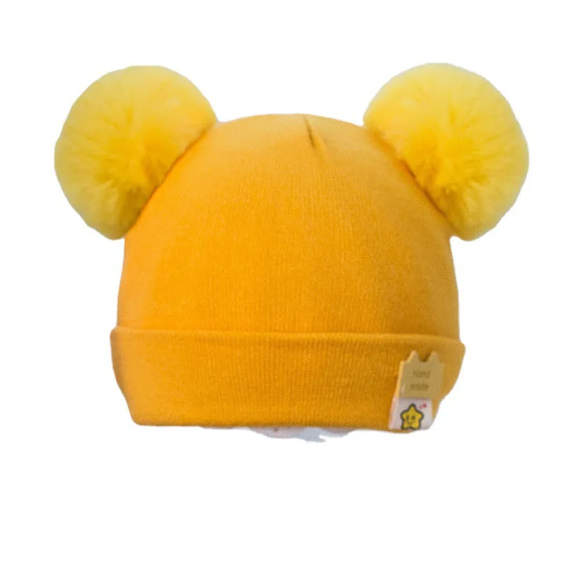

Soft Warm Baby Beanies Knitted Hats For Toddler Children Bear Embroidery Kids Boys Girls Autumn Winter Lovely Caps 6 Colors