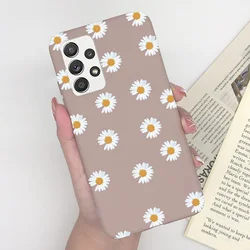 Cute Cool Girl Heart Matte Fashion Flower Phone Case Cover - Lembut Collection - Samsung A52 (MT35)
