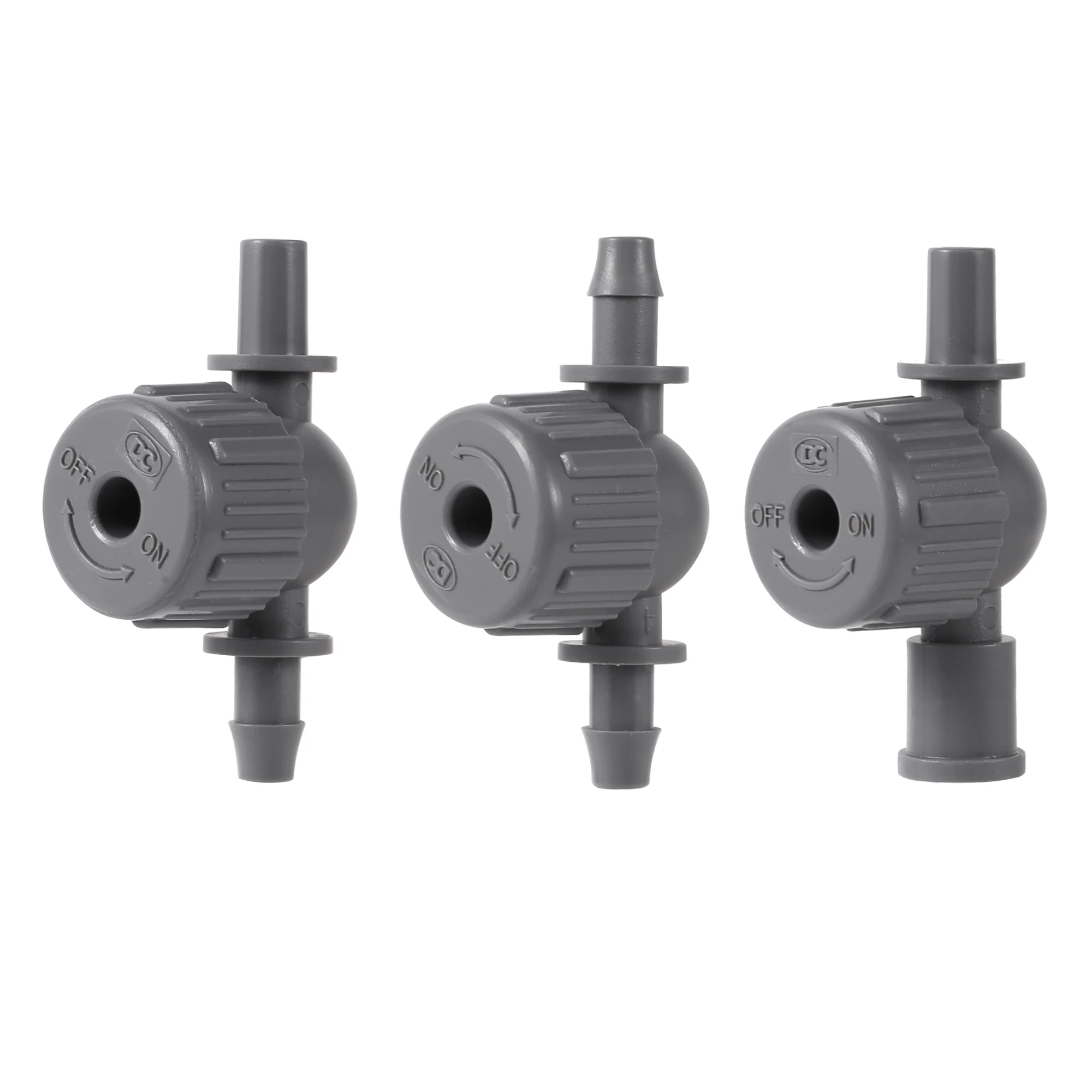 

10Pcs Flow-adjustable Valves Mini Waterstop Connector 1/4" Pipe Shut Off 6mm Water Controlling Switch Garden Irrigation Fitting