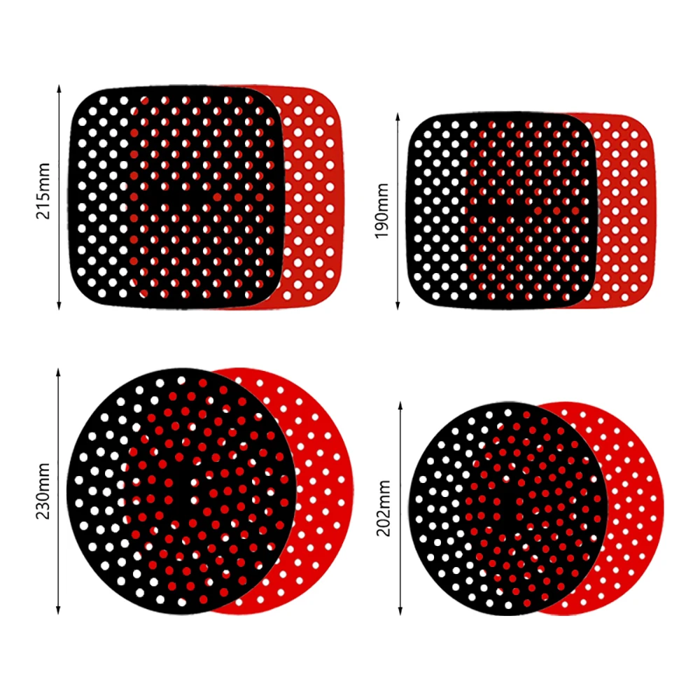 Reusable Silicone Air Fryer Mat Liner Non Stick Steamer Pad Baking