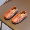 New Leather Shoe Fashion Simple Versatile Girl Shoes Classic Light Princess Shoes Trendy Autumn Boy Shoe Flat Daily Child Shoes 6