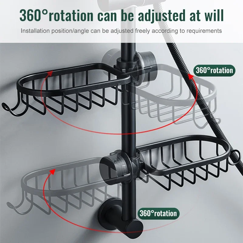 Bathroom Faucet Storage Rack Shower Soap Holder Bathroom Organization Shower Shelves Bathroom Accessories 3