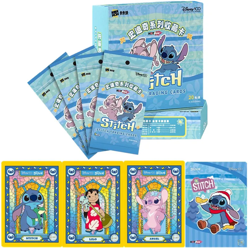 

2023 Kakawo HoTBoX Animation Stitch Trading Cards Table Card Game Toy Children's Christmas Halloween Birthday Gift