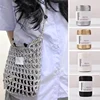 Gold Silver Handmade Yarn Metallic Yarn Hand Knitting Handbag Popular Same Style Skein Crochet Thread Glitter Hand-woven Yarn 3