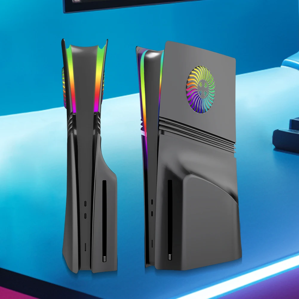 Face Plate Console Cover ABS Hard Case Anti-Scratch Side Plate Shell Shockproof Hard Shell Skin for PS5 Pro Disc/Digital Edition