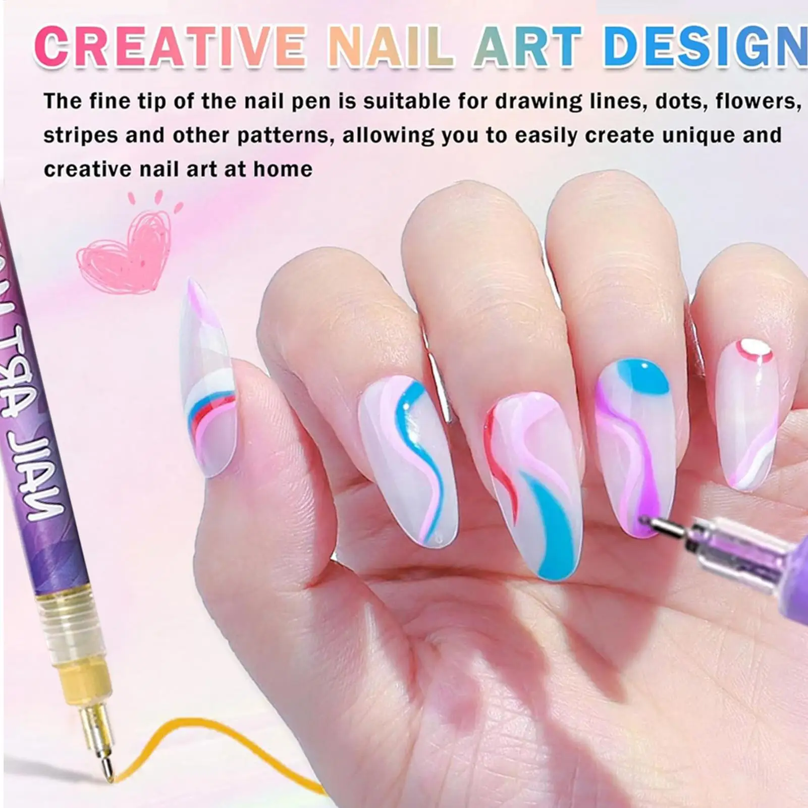 Nail Art Waterproof Graffiti Liner Pen