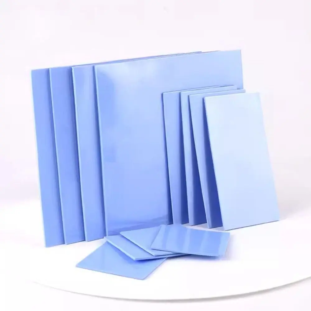 

5pcs 4 Styles Silicone Thermal Pad New Heat Conduction Blue Color Computer CPU Sink Adhesive Heat Reducing Patch