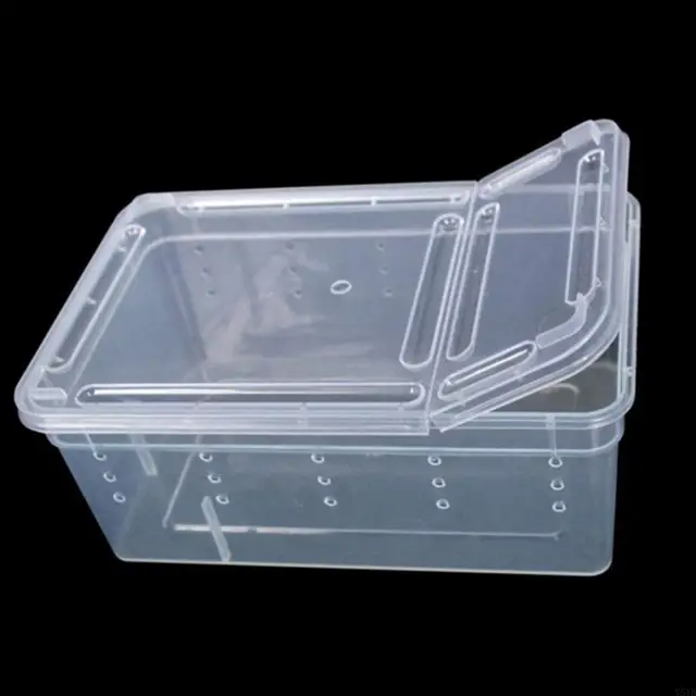 Y51B Portable Terrarium Habitat with Breathable Holes Mini Pet Houses for Spider for Frog Cricket for Turtle S