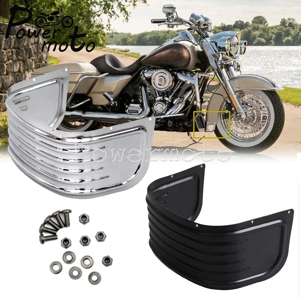 Motorcycle Front Fender Trim Skirt Steel Protector Cover For Harley