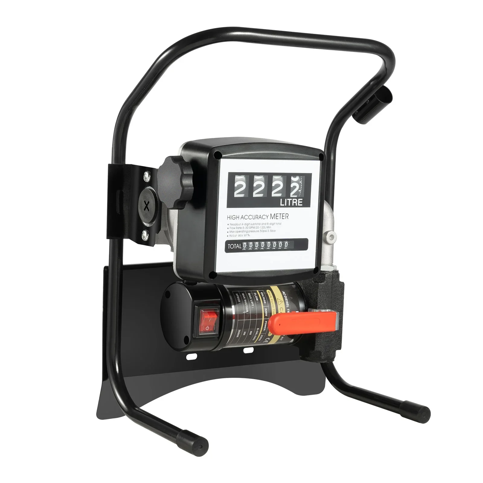 220 V Kraftstoffpumpe, 3600 U/min, Upgrade-Ölwechselpumpe 45 l/min, elektrische Dieselpumpe, Öltransferpumpe, Diesel-Flüssigkeitsübertragungspumpe – Detail 3