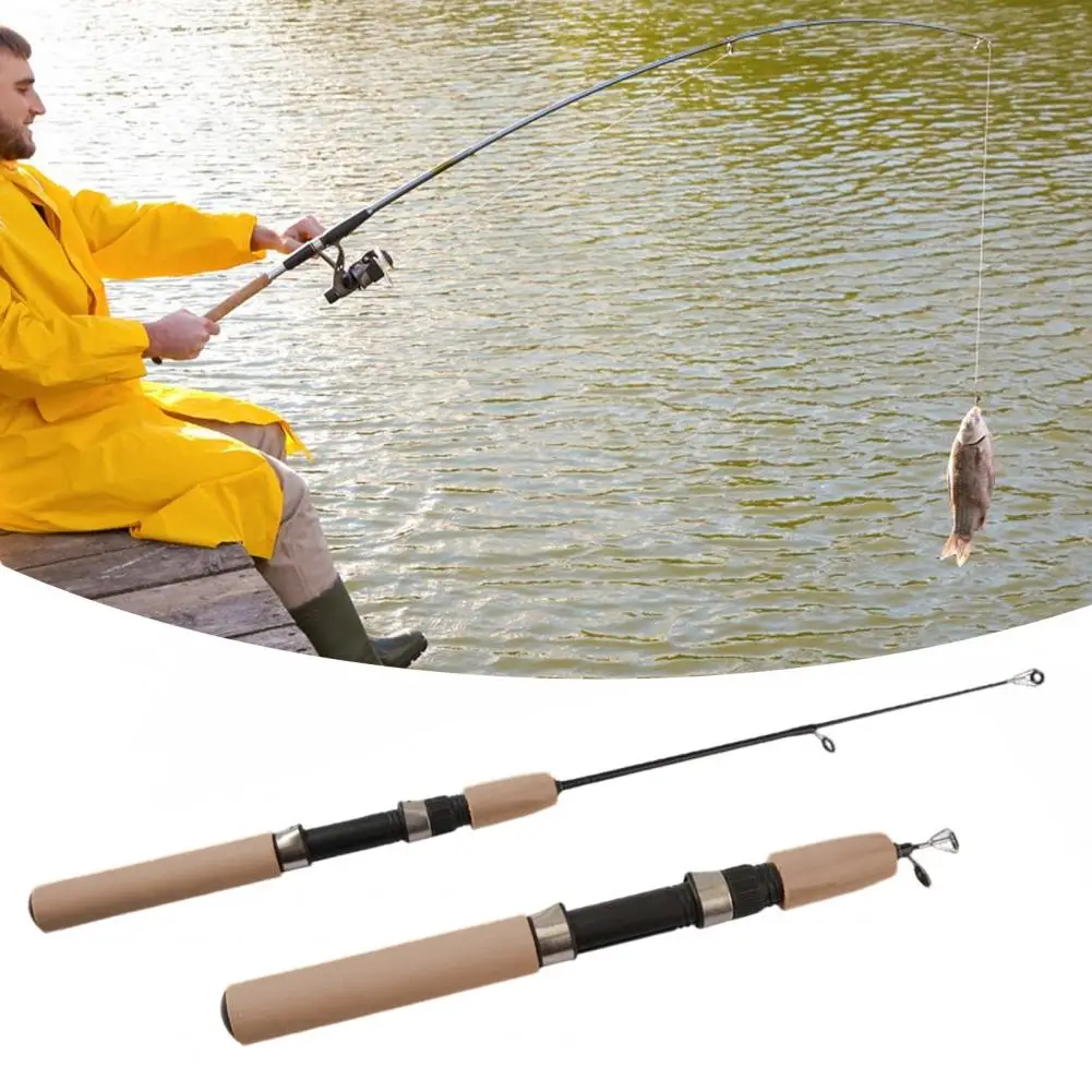 Telescopic Fishing Rod Telescopic Ice Fishing Rod with Sponge Foam Handle for Trout Walleye Perch Lightweight Pole Winter fishing rod
