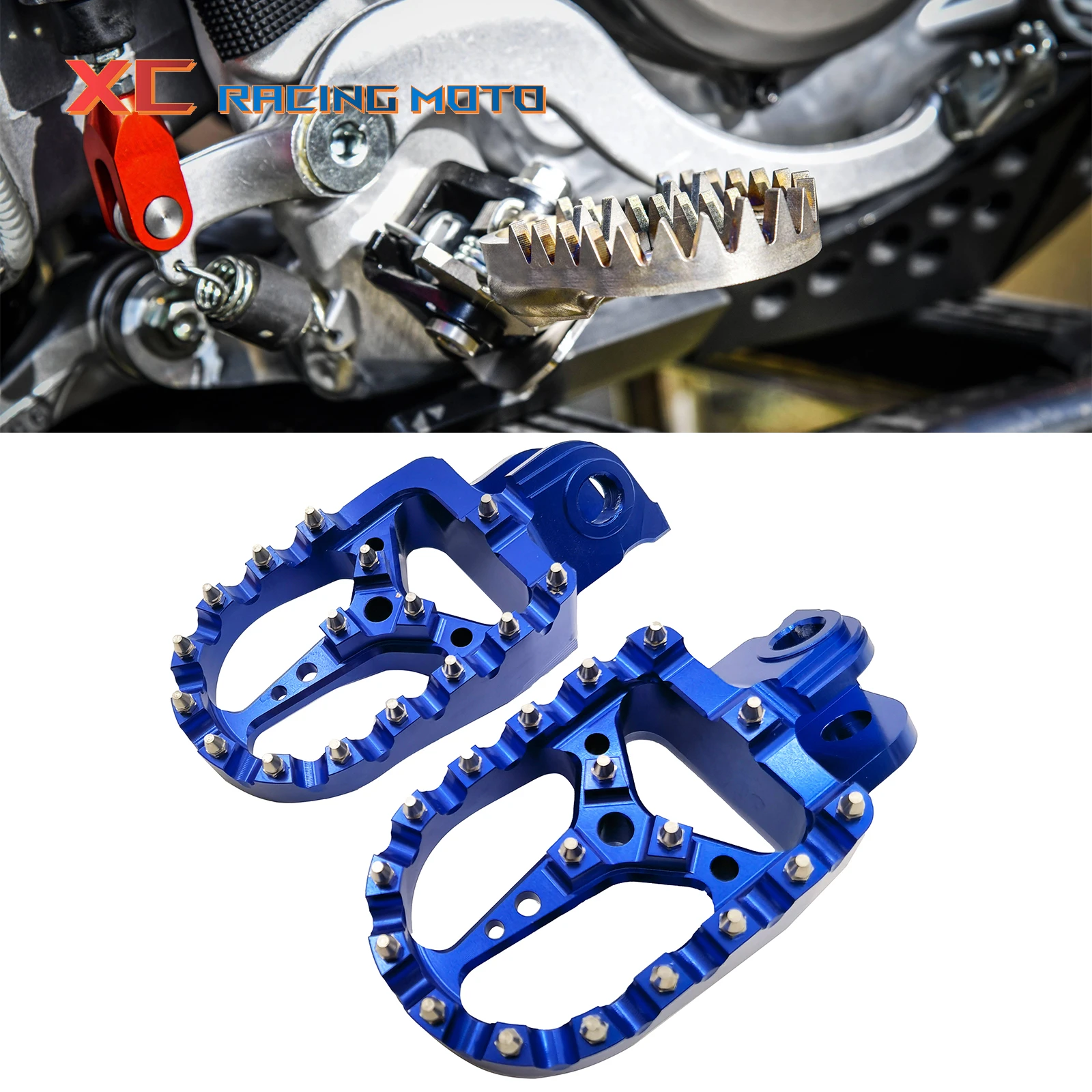 

CNC Foot Pegs Pedals Rests For EXC SX SXF XC XCF EXCF EXCW XCFW MX SIX DAYS 85 125 200 250 300 350 525 530 1998-2020 Motocross