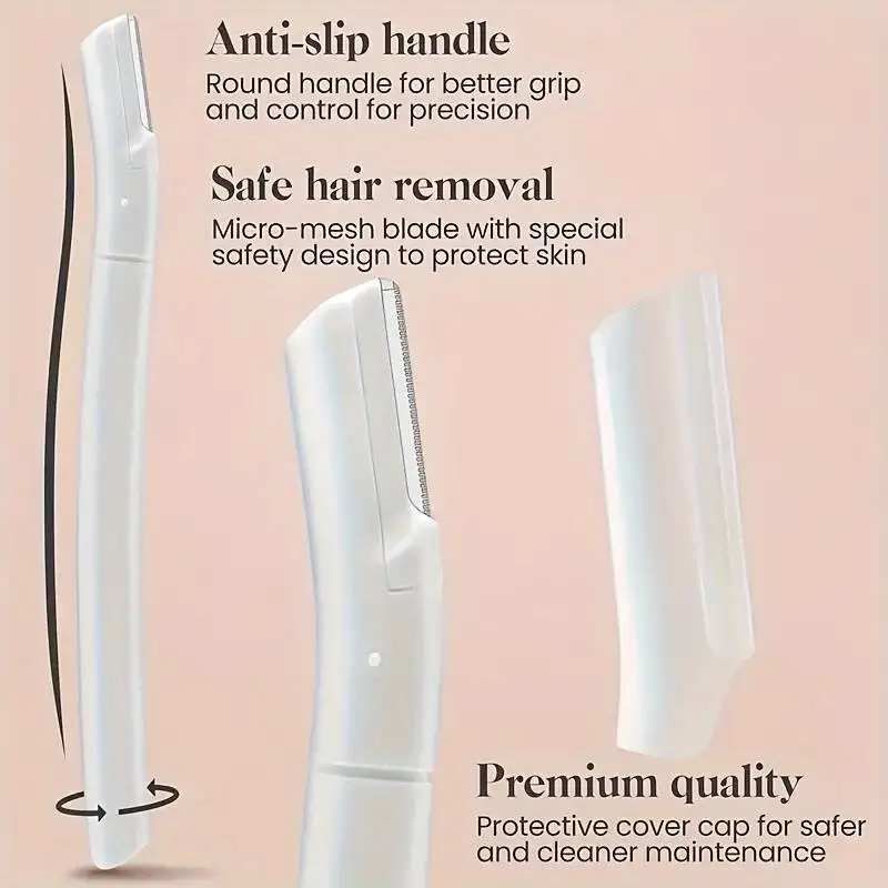 Eyebrow Trimmer Set, Curved Eyebrow Razor, Eyebrow Scissors With Comb, Convenient Easy Beauty Tools For Beginners 4
