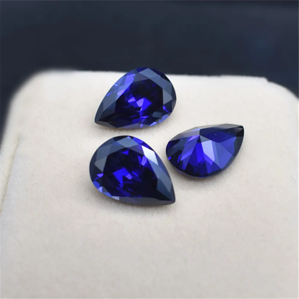 Gemma Sfaccettata A Forma Di Pera Di Tanzanite Di Alta Qualità Con Taglio A Goccia Gemma Di Tanzanite Blu Tz042