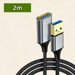 Premium USB 3.0 Extension Cable - Male to Female Extender Cord for Enhanced Connectivity (2m)