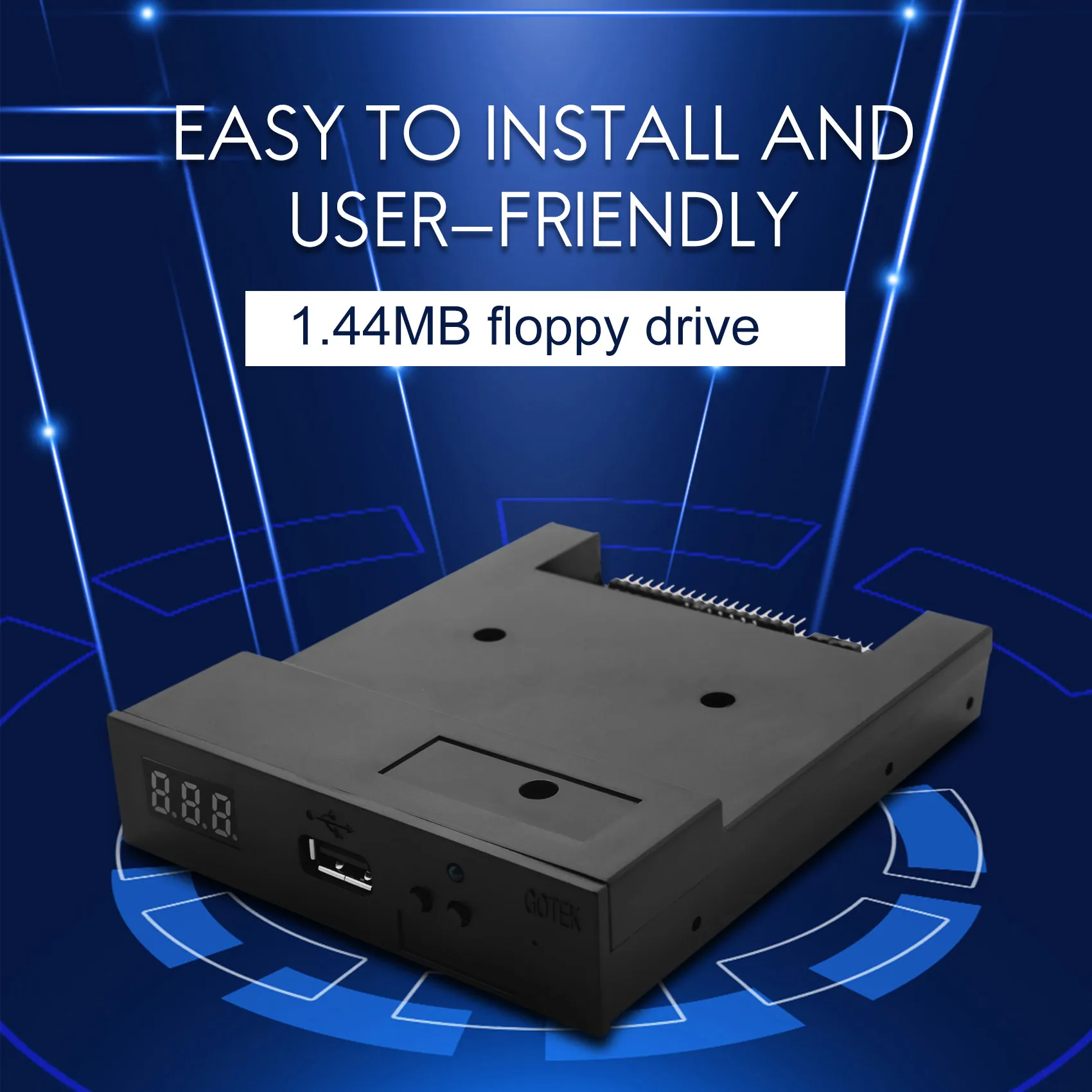 AB02 SFR1M44-U100K Black 3.5 inch 1.44MB USB SSD FLOPPY DRIVE EMULATOR for YAMAHA KORG ROLAND Electronic Keyboard GOTEK