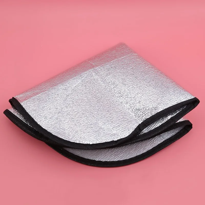 45x50cm Car Steering Wheel Anti-Heat Sun Shade Cover High Quality Silver Double Thick Sun-proof Anti-UV protect Parasol Shield car sunshade windshield sunshade windshield sun shade