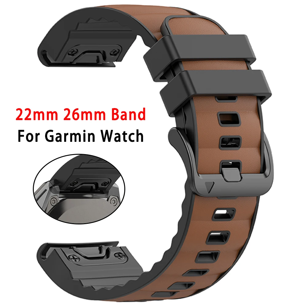Silicone Leather Quickfit Watch Strap Bracelet