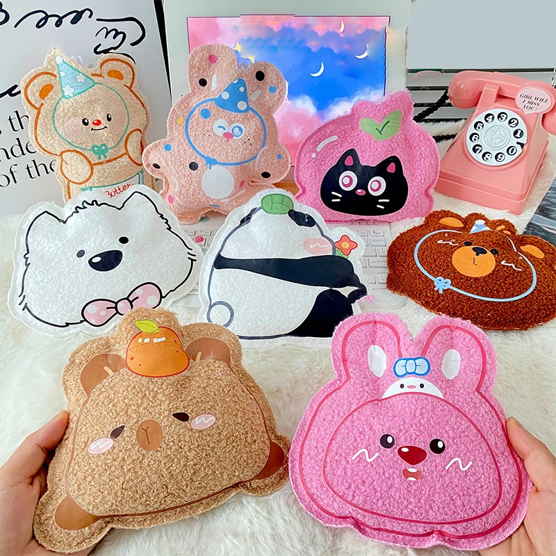 Capybara Insulation Hot Water Bottle Plush Rubber Hand And Foot Belly Warmer Explosion-Proof Hot Water Bag For Women Period Cute