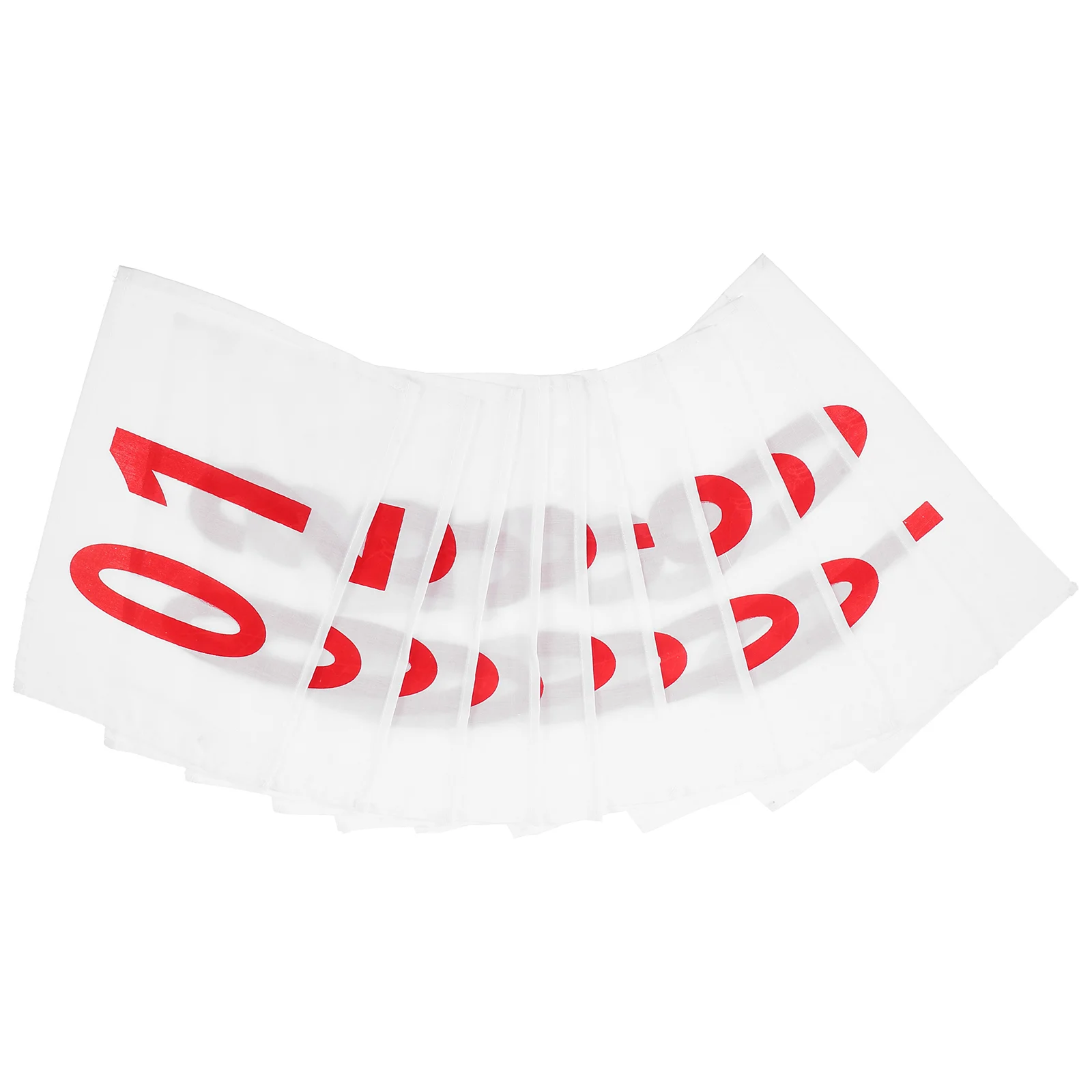 

10 Sheets of Sports Bibs Sports Game Number Bibs Competition Number Bibs Running Number Cloth