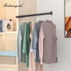 Black Clothes Rack Foldable Clothes Hangers Wall Mounted Hanger Drying Rack Space Aluminum Clothes Organization WB3024 3