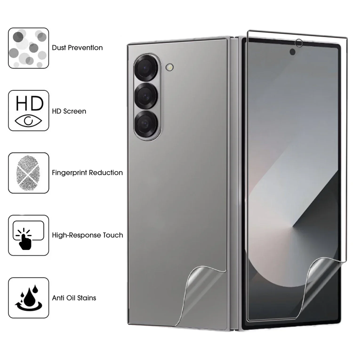 Hydrogel Film Hinge Protective Soft Anti-Scratch Screen Protector
