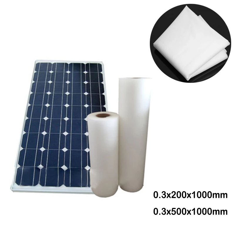 Solar Panel EVA Film Solar Cell Encapsulation EVA glue film. Thickness 0.3mm Width 200/500mm lenght 1000mm