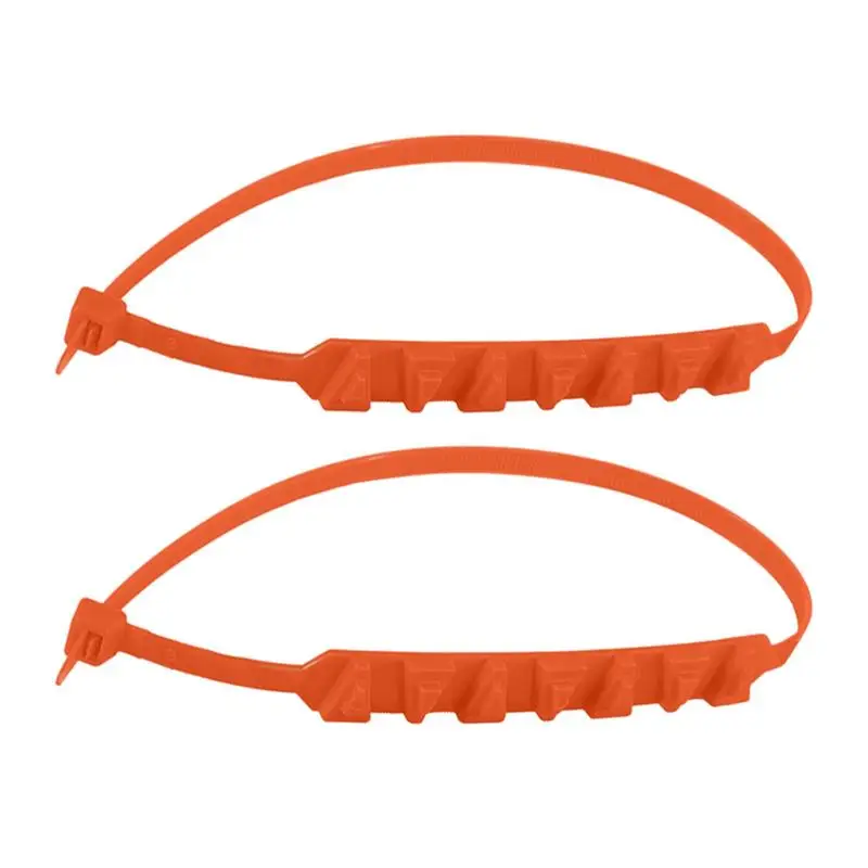 Snow Tire Chains 2pcs Quick Fit Easy Installation Tire-Chains Anti-slip Tires Traction Nylon Anti Chain With Universal