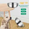 Large Capacity Dog Bowl Stainless Steel Pet Feeding Bowl Cat and Dog Food Drinking Bowl Metal Feeding Bowl Durable and Cheap 6