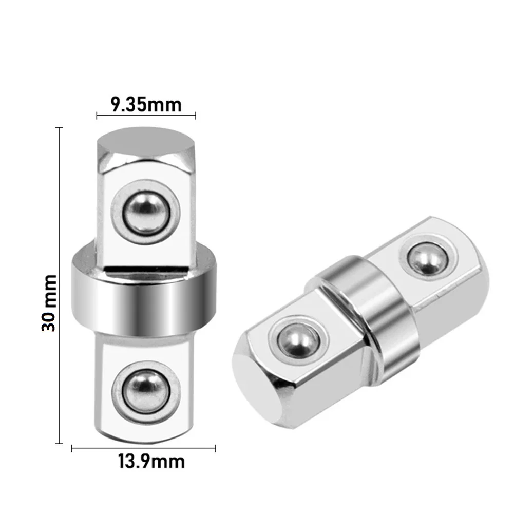1pcs Socket Sleeve Adapter Hexagonal Connector Socket-double Head Outer Square Electric Wrench Extension Rod Wind Batch