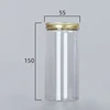 15 Sizes Clear Plastic Jar With Pink Aluminum Lids Empty Face Cream Cosmetic Container Gold Travel Refillable Bottles Box 3