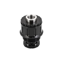 

6.5''L 1/2-28 Aluminum Single Core Cleaning Tube 1-3/16x24 Monocore 10.7mm Hole + 1/2x28 Stainless Steel Booster fit 9mm