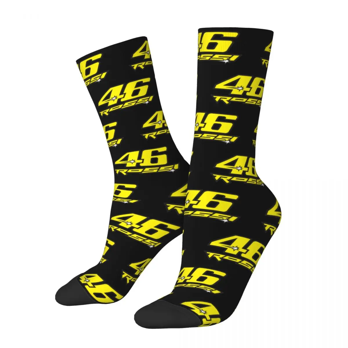 

Hip-hop Moto-Gp No Superbike Basketball Socks Vale Rossi Polyester Long Socks for Unisex Non-slip