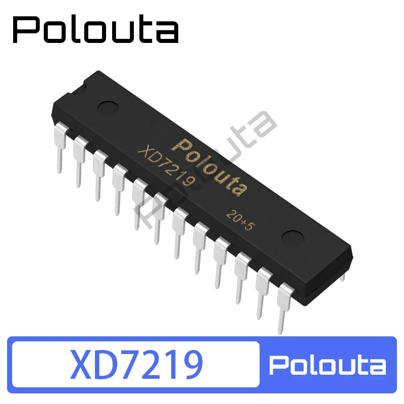 Xd7219 Dip-248 Segmento X8 Bit Spi 4V ~ 5.5V Display A Led Driver Polouta