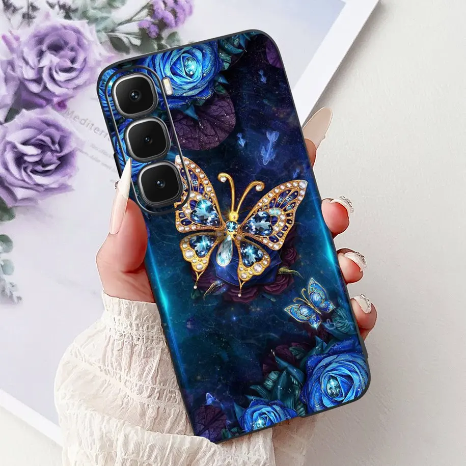 Luxury Dragon Butterfly Soft Silicone Phone Case