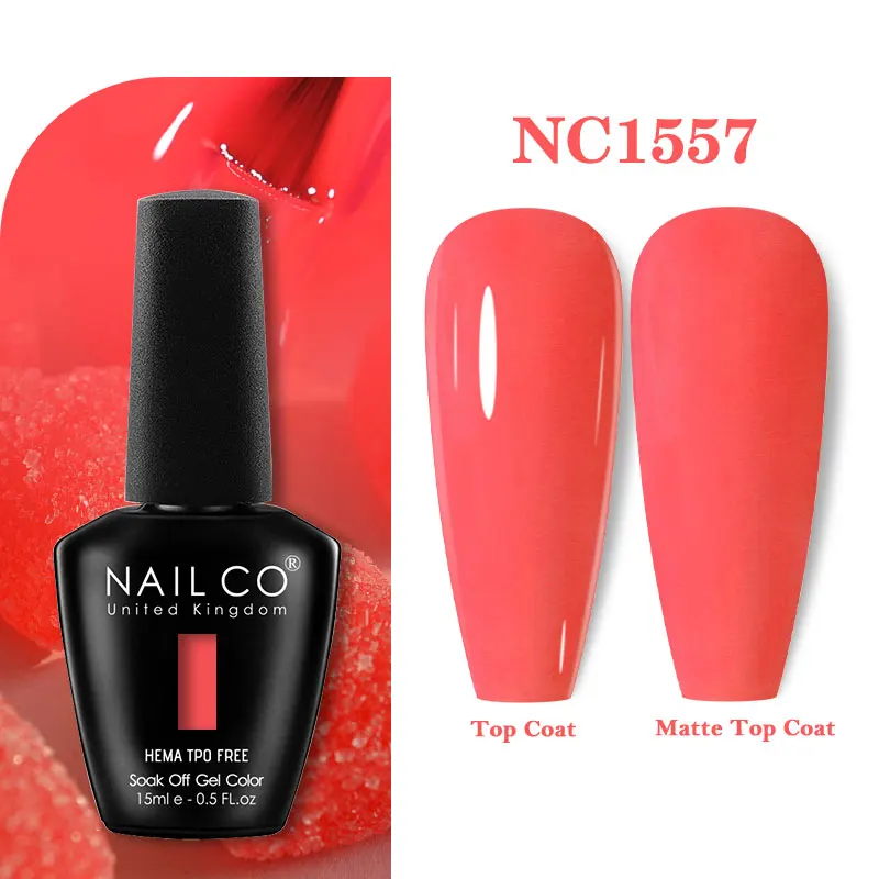 Premium Gel Nail Polish 15ml - HEMA Free Base & No Wipe Top Coat for Long-Lasting Manicure