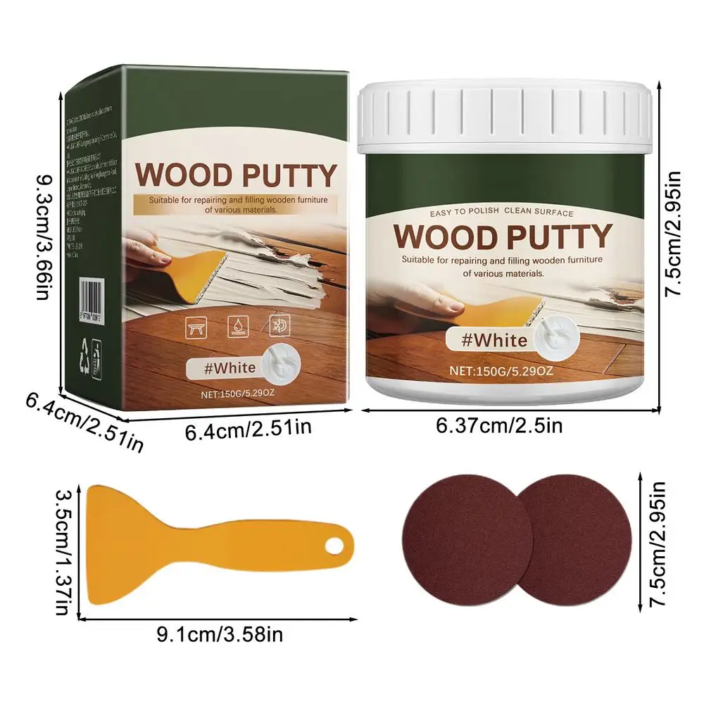Description Picture 2 of item150g Stainable Wood Crack Filler Wood Furniture Repair Kit Touch Up Wood Putty Wood Caulking Filler For Repairing Wood Scratches