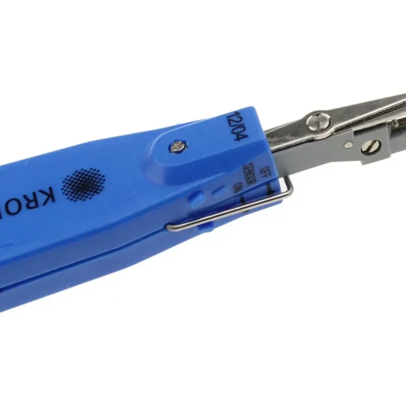 10pcs Professional Blue KRONE LSA-Plus Punch Down Tool Kit With Sensor For Telecom Phone RJ11 Impact Network Cat5 RJ45 Cord