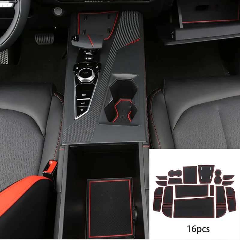 16pcs for Changan OSHAN Z6 Gate Slot Pad Interior Anti Slip Decoration Water Cup