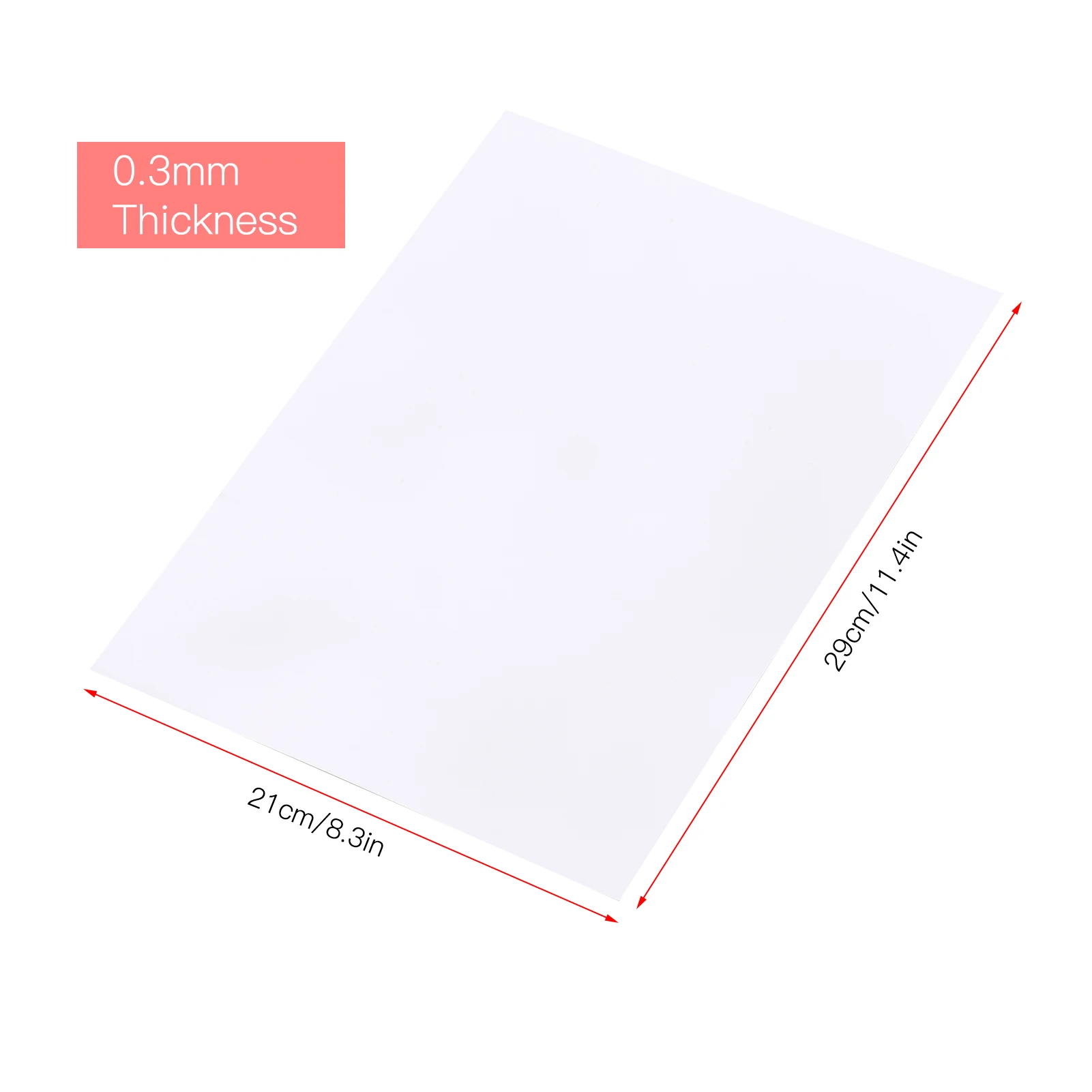 【New】25 Sheets White Printable Shrink Films Kit Shrinky Art Film Paper Heat-Shrink Sheets Can be Printed for Inkjet Printer