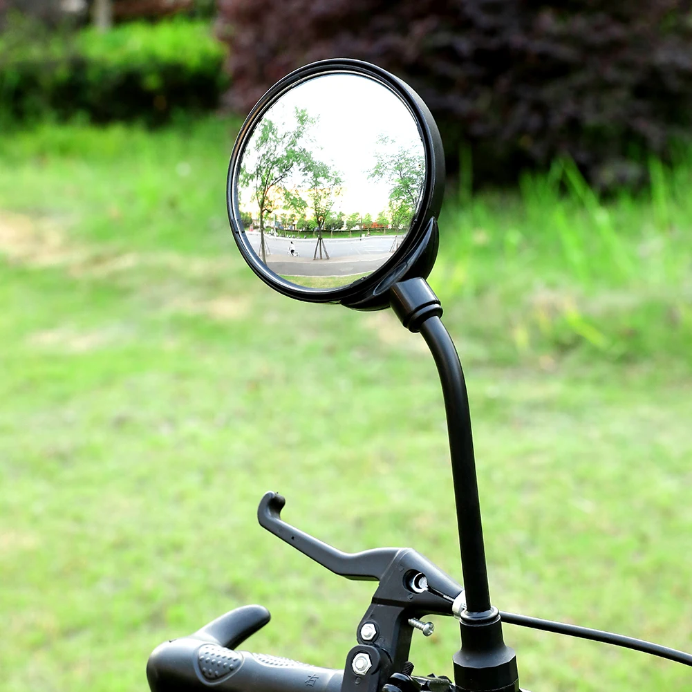 2/1pcs Bike Rear Mirror Bicycle Convex Mirror Rotation Bicycle