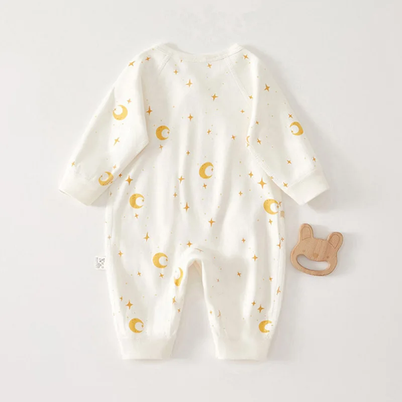 Print Baby Romper Infant Long Sleeved Bodysuit Clothes Soft Pure Cotton Newborn Jumpsuit Boys Girls Kids Onesie Pajamas Outfits 3
