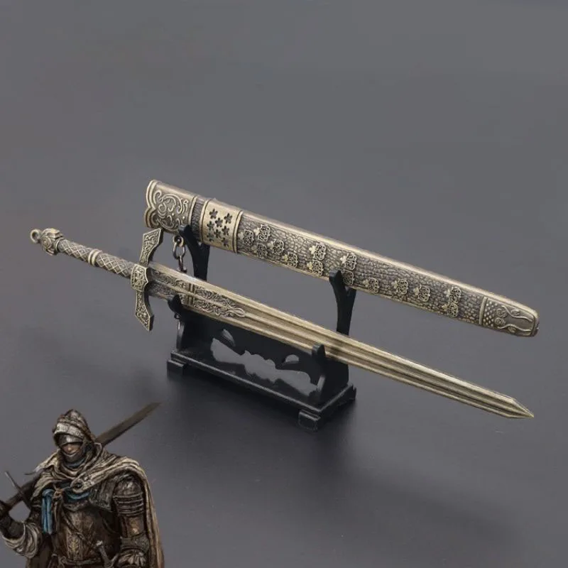 Elden Ring Figures Banished Knight's Greatsword Game Keychain Swords