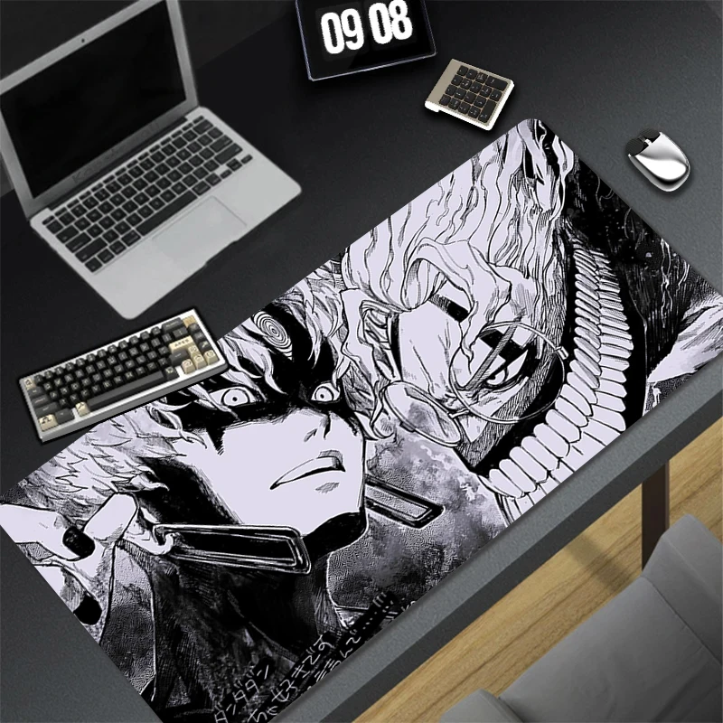 Dan DA DAN Mauskarte Ayase Momo Takakura Ken Okarun Computertisch-Mauspad, 400 x 900 mm verlängert, großes rutschfestes Gummi-Mauspad, Schreibtischunterlage für Zuhause, Büro, Schreibtisch