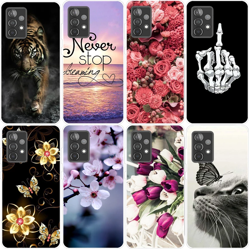 Per Samsung A52 4G Custodia Galaxy A52S 5G Silicone Soft Tpu Funda Per Samsung A52 5G Cover Antiurto Per Samsung Galaxy A52S Capa