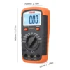 NJTY DT-6013 Digital Capacitance Meter with LCD Backlight Display 600pF to 100mF High Accuracy 6000 Counts Capacitor Tester Kit 6