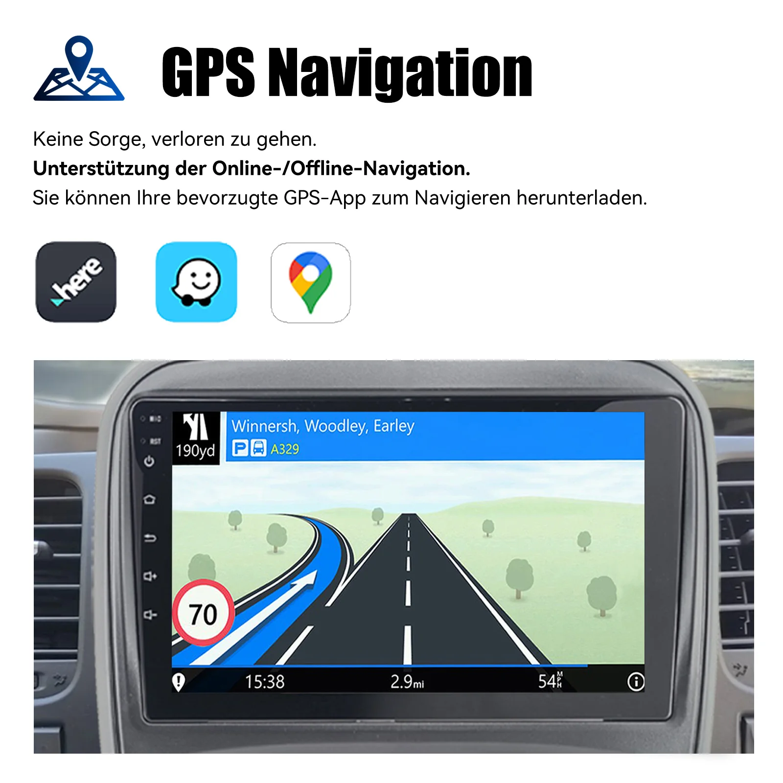 9 "Android 14 Rückfahrkamera Auto Stereo CarPlay Android Auto Für Vauxhall Opel Vivaro B Renault Trafic GPS NAVI BT wifi SWC FM – Detail 12