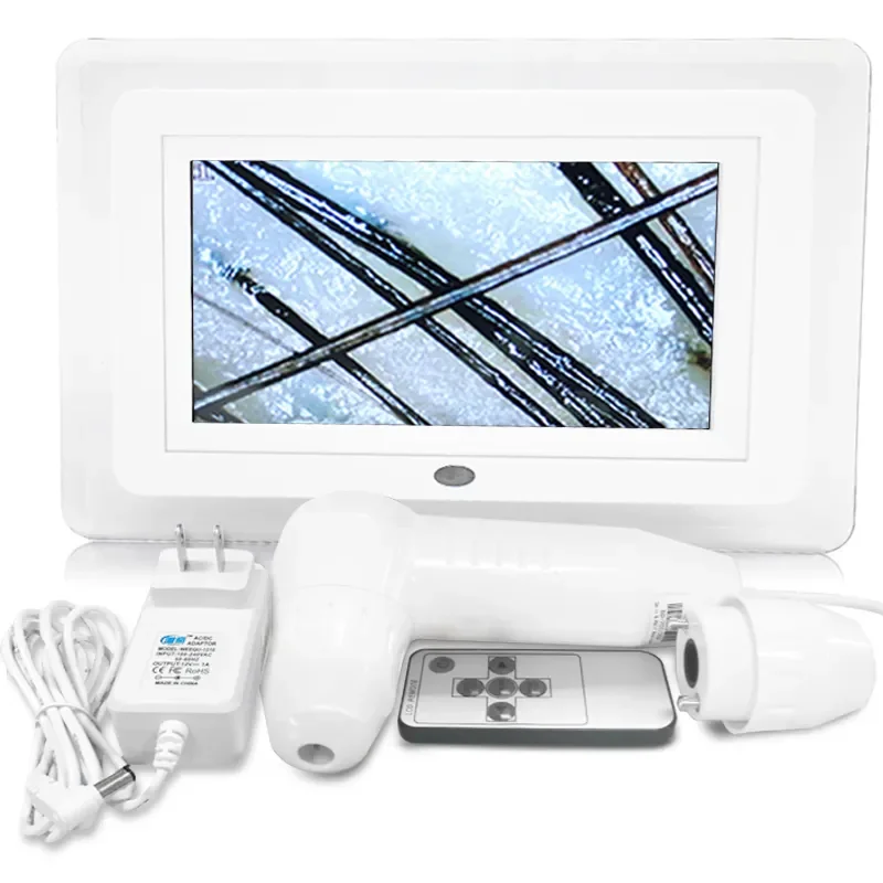 15 Inch HD Display 50/200X Professional Hair Follicle Detector Scalp Machine Oil Moisture Test Digital UV Skin Analysis Machine