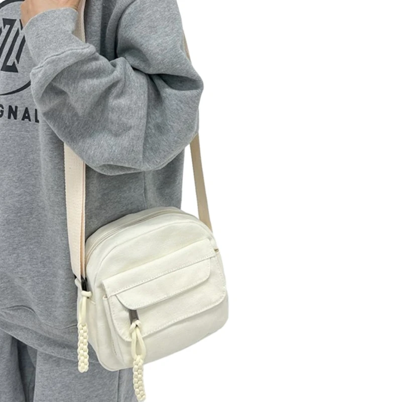 2023 NEW Shoulder Bags Bags Solid Color Bags Casual Canvas Bags Crossbody Bag Trendy Bag for Women Girl E74B